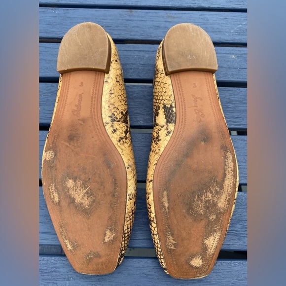 sam edelman jillie snakeskin ballet flats sz 8 - Picture 5 of 5